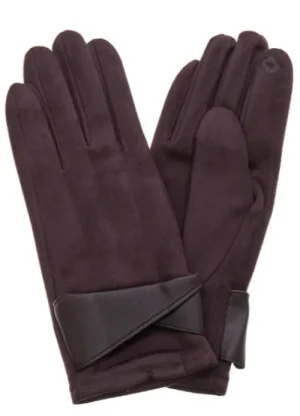 UNTUCKit Gloves, Scarves & Hats*Accessories By Park Lane Brown Faux Suede Gloves Chocolate