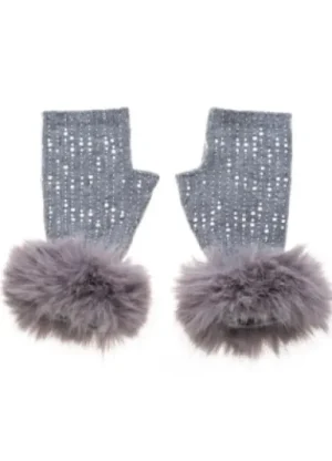 UNTUCKit Gloves, Scarves & Hats*Accessories By Park Lane Faux Fur Trim Embellished Gloves