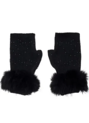 UNTUCKit Gloves, Scarves & Hats*Accessories By Park Lane Faux Fur Trim Embellished Gloves