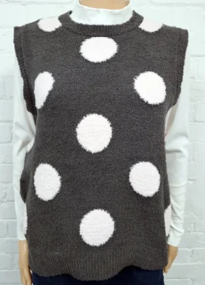 UNTUCKit Tops & Cardigans*Alice Collins Steph Spot Tank Top Charcoal