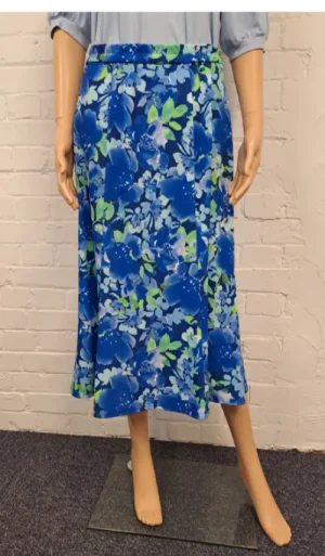 UNTUCKit Skirts & Trousers*Amelia Jane Of London Floral Skirt Blue