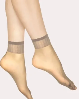 UNTUCKit Socks|Hosiery*Andrea Bucci 2 Pack 15D Design Top Ankle High