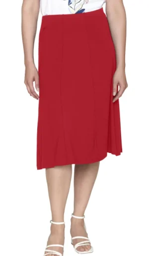UNTUCKit Skirts & Trousers*Brandtex Classic 8 Panel Jersey Skirt Red