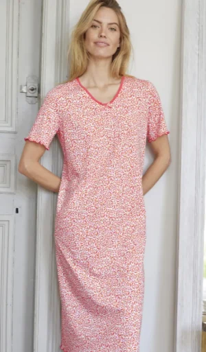 UNTUCKit Nightdresses*Damart 2 Pack 100% Cotton Short Sleeve Nigthdresses Yellow