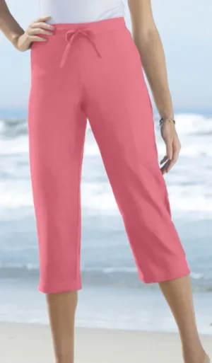 UNTUCKit Skirts & Trousers*Damart Cropped Crinkle Trousers Blush