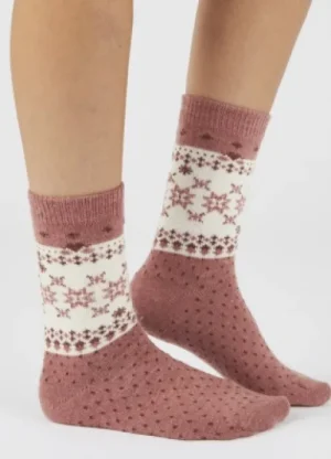 UNTUCKit Socks*Damart Pack Of 2 Thermolactyl Snowflake Socks