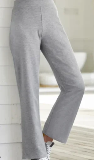 UNTUCKit Skirts & Trousers*Damart Pull-on Wide Leg Trouser Grey