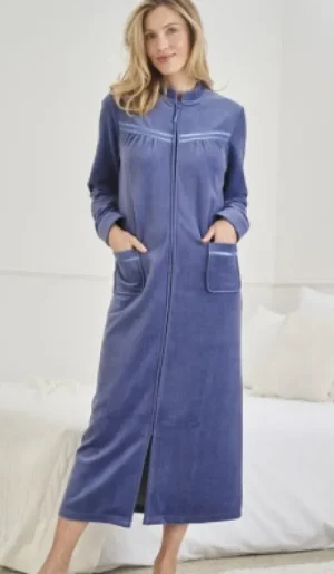 UNTUCKit Housecoats*Damart Velvet Housecoat