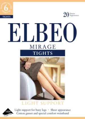 UNTUCKit Hosiery*Elbeo Light Support Mirage Tights Cafe Creme