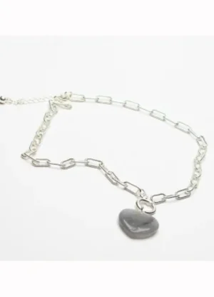 UNTUCKit Jewellery*Eliza Gracious Stone Heart Large Link Necklace