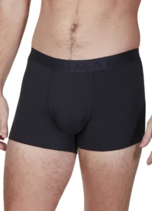 UNTUCKit Underwear*Haigman Bamboo Cotton Comforts 2 Pack Trunks Black