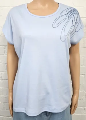 UNTUCKit Tops & Cardigans*Hepburn Diamante T-shirt Blue