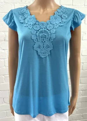 UNTUCKit Tops & Cardigans*Jessica Graaf Lace Top Blue