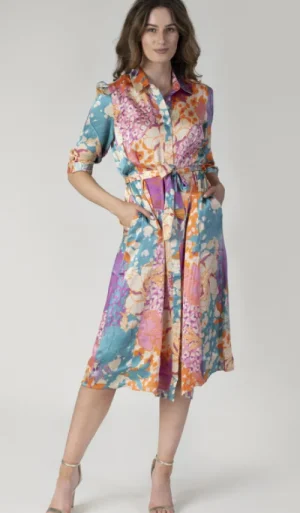 UNTUCKit Dresses*Jessica Graaf Summer Midi Dress Orange