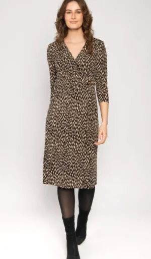 UNTUCKit Dresses*Jessica Graaf Wrap Dress With Toggle Fastening Multi