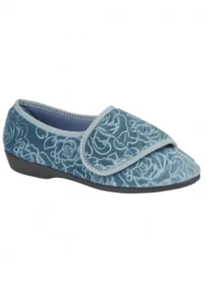 UNTUCKit Shoes & Slippers*Jo & Joe Ladies Doreen Flower Embossed Touch & Close Slippers