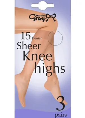 UNTUCKit Hosiery|Socks*Joanna Gray 3 Pair Pack Knee Highs Honey