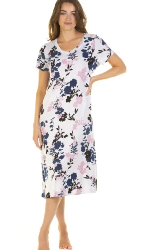 UNTUCKit Nightdresses*La Marquise Bamboo Lace Short Sleeve Nightdress Multi