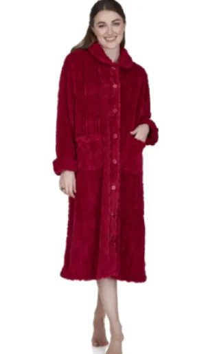 UNTUCKit Housecoats*La Marquise Diamond Jacquard Supersoft Button Through Housecoat