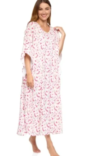 UNTUCKit Housecoats*La Marquise Jersey Soft Touch Berried Treasure Kaftan