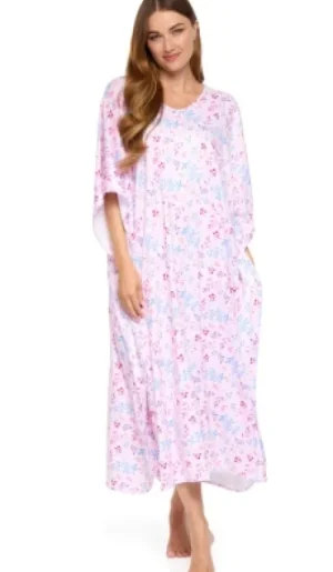 UNTUCKit Housecoats*La Marquise Jersey Soft Touch Berried Treasure Kaftan