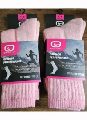 UNTUCKit Socks*Ladies Guardian Outdoor Performance Merino Wool Socks 2 Pack Multi