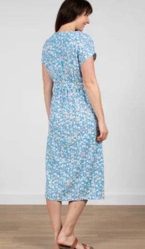 UNTUCKit Dresses*Lily & Me Violetta Fern Dress Sky Blue