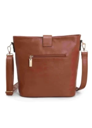 UNTUCKit Bags & Purses*Long & Son Fold Over Cross Body Bag Brown