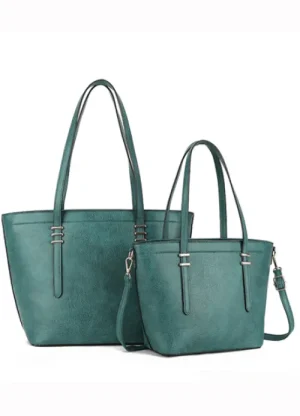 UNTUCKit Bags & Purses*Long And Son Medium  Jade Tote Dark Teal