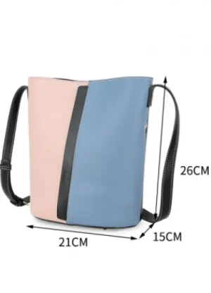 UNTUCKit Bags & Purses*Long And Son Two Tone Bucket Bag Yellow Blue