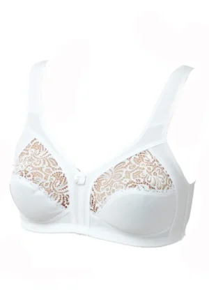 UNTUCKit Bras*Marlon 1/2 Lace Cup Non-Wired Bra White