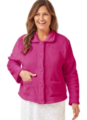 UNTUCKit Bed Jackets*Marlon Coral Fleece Bed Jacket