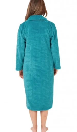 UNTUCKit Housecoats*Marlon Jacquard Embossed Zip Housecoat