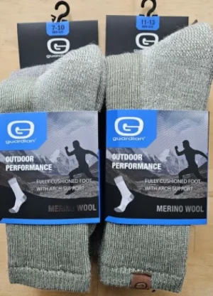 UNTUCKit Socks|Socks & Extras*Mens Guardian Outdoor Performance Merino Wool Socks 2 Pack Multi