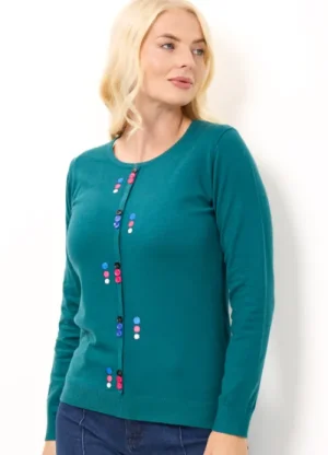 UNTUCKit Tops & Cardigans*Mudflower Button Jumper Teal