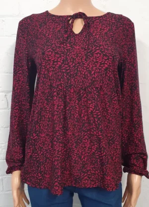UNTUCKit Tops & Cardigans*Mudflower Long Sleeve Tunic Top Red