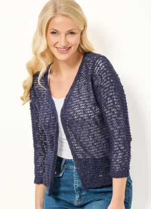 UNTUCKit Tops & Cardigans*Mudflower Popcorn Shrug Navy