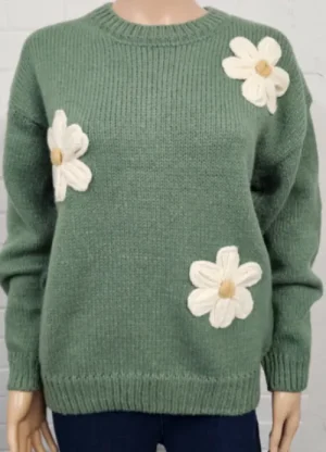 UNTUCKit Tops & Cardigans*Paramour Knitted Daisy Jumper Green