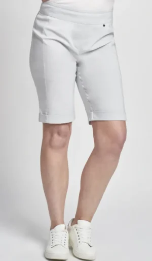 UNTUCKit Skirts & Trousers*Pinns Bengaline Easy Stretch Shorts Silver