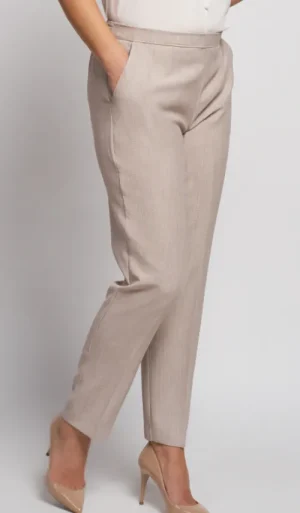 UNTUCKit Skirts & Trousers*Pinns Iris Classic Linen Look Trousers 27 Stone