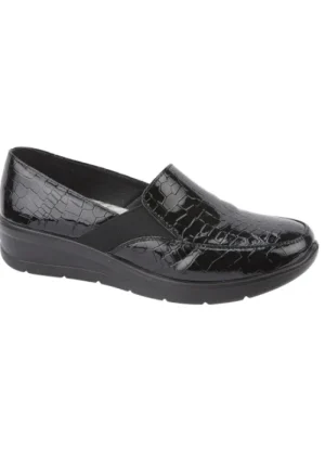 UNTUCKit Shoes & Slippers*Shoe Tree Ladies Agatha Patent Croc Shoes Black