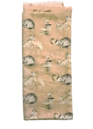 UNTUCKit Gloves, Scarves & Hats*SHS Cat Scarf Peach