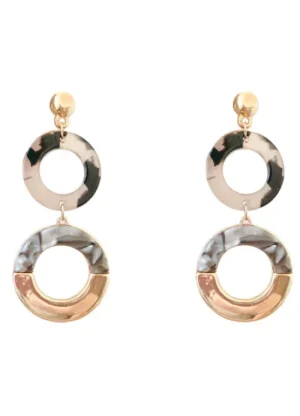UNTUCKit Jewellery*SHS Winter Sunrise Earrings In Marble And Gold