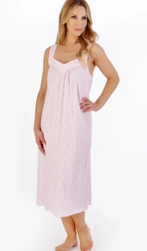 UNTUCKit Nightdresses*Slenderella Floral Sleeveless Nightdress Pink