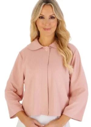 UNTUCKit Bed Jackets*Slenderella Ribbed Single Button Bedjacket