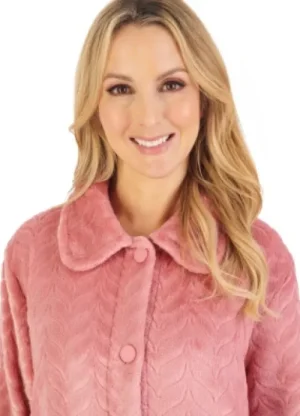 UNTUCKit Housecoats*Slenderella Super Soft Jacquard Button Housecoat