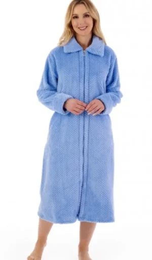 UNTUCKit Housecoats*Slenderella Waffle Zip Housecoat
