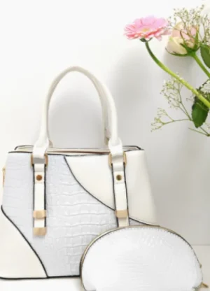 UNTUCKit Bags & Purses*Superbia Italy Croc Contrast Tote Bag