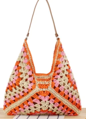 UNTUCKit Bags & Purses*Superbia Italy Medium Two Toned Straw Bag