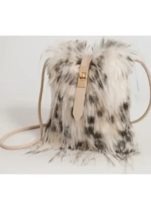 UNTUCKit Bags & Purses*Superbia Small Crossbody Soft Faux Fur Buckle Closure Bag